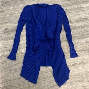 Royal blue knit INC cardigan
